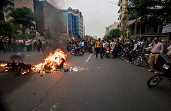 from Wikipedia: riots in Tehran